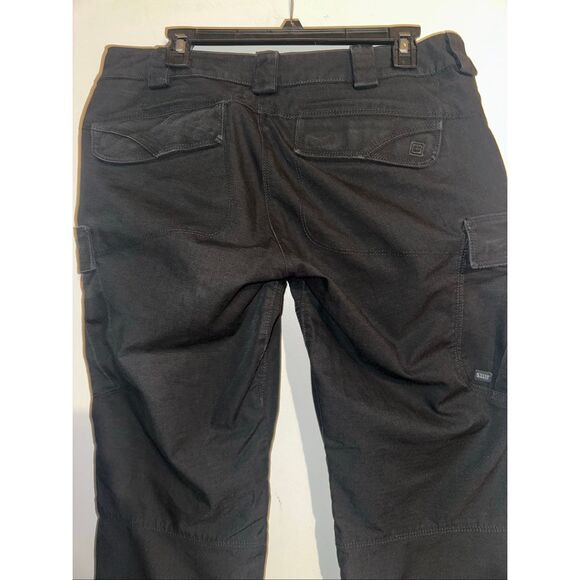 5.11 Tactical Women Black Pants Ripstop Cargo Military EMS Canvas Size 12 - Picture 5 of 9
